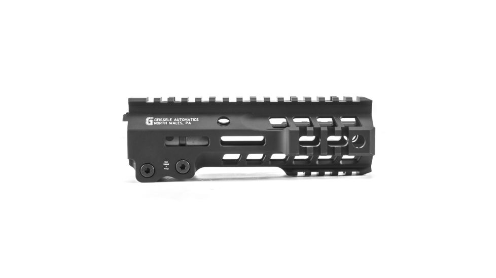 Geissele MLOK MK13 7 Inch Super Modular Rail, Includes Gas Block, Black, 7 Inch, GEI05-579B