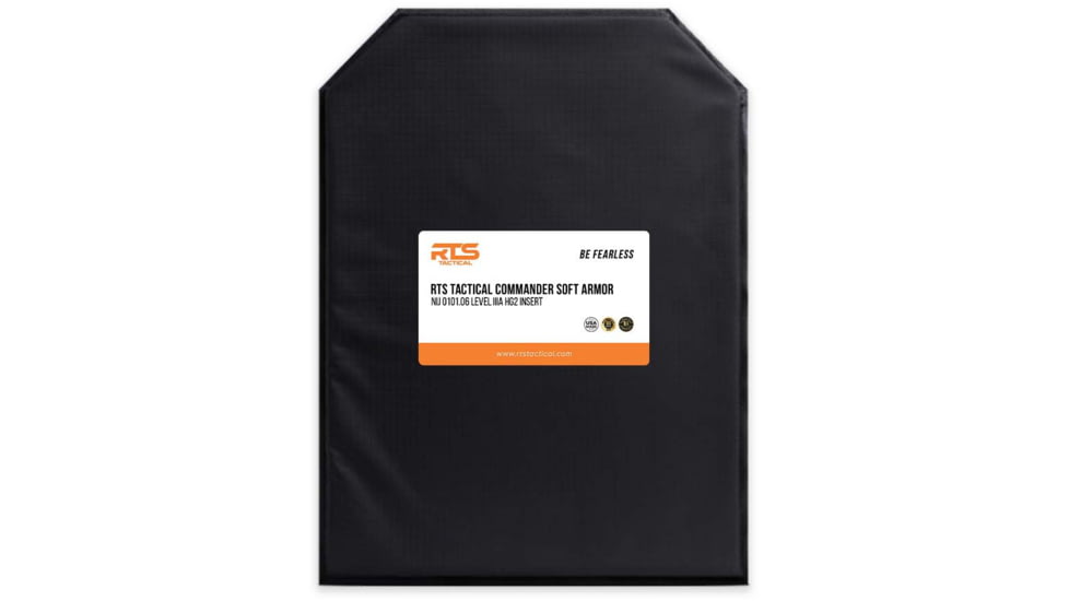 RTS Tactical FX770 NIJ 0101.06 Level IIIA Soft Armor Insert, Black, 11 x 14, RTS-52211