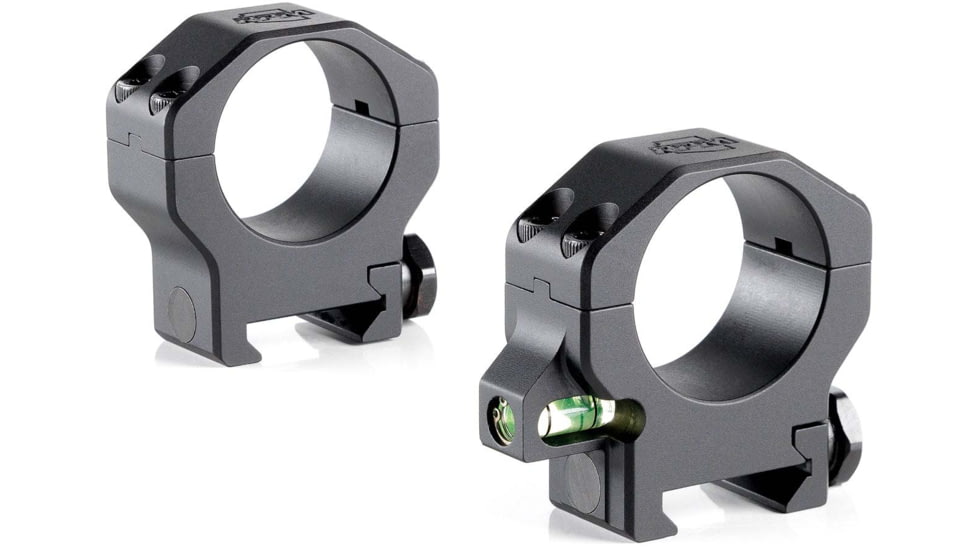 Ruffs Precision Manufacturing Precision Co-Linear Bubble Level 30mm Riflescope Ring, Medium- 1, Set of 2, Black, CLR-30100