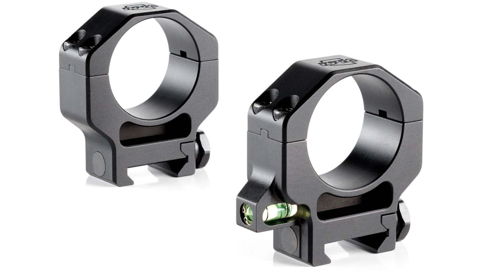 Ruffs Precision Manufacturing Precision Co-Linear Bubble Level 34mm Riflescope Ring, High - 1.25, Set of 2, Black, CLR-34125