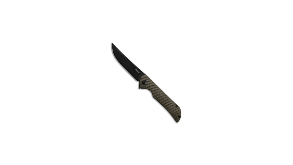Ruike Ruike P122 Liner Lock Knife Black Sculpted Micarta 3.75" Black, Black, 14C28N, adult, BHQ-208355