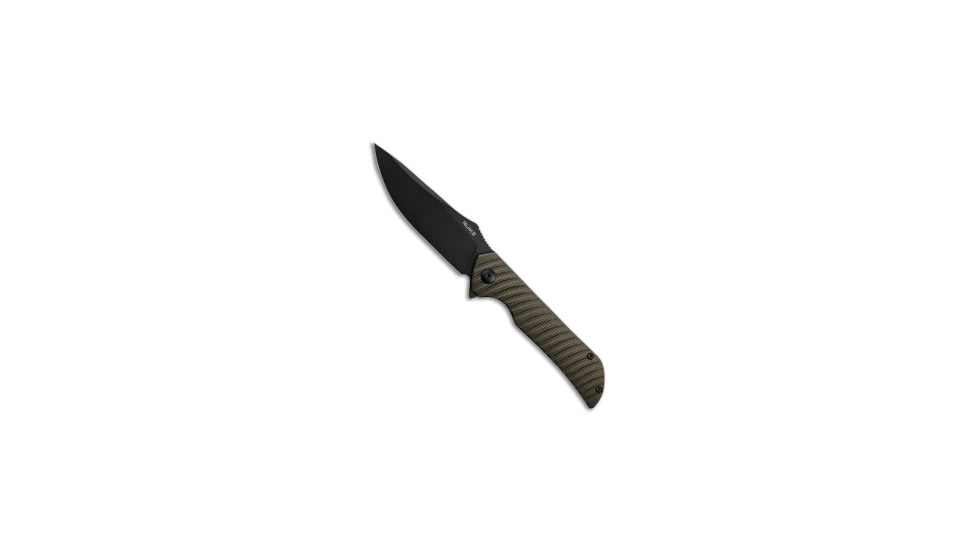 Ruike Ruike P123 Liner Lock Knife Black Sculpted Micarta 3.75" Black, Black, 14C28N, adult, BHQ-208358