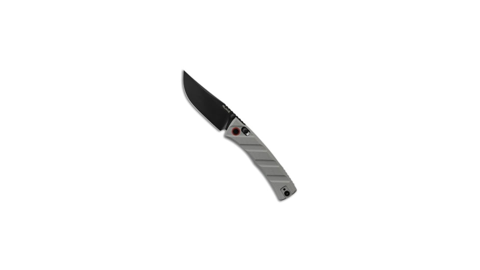 Ruike RUIKE P856 Crossbar Lock Gray G-10 3.25" Black 14C28N, Gray, 14C28N, adult, BHQ-218766
