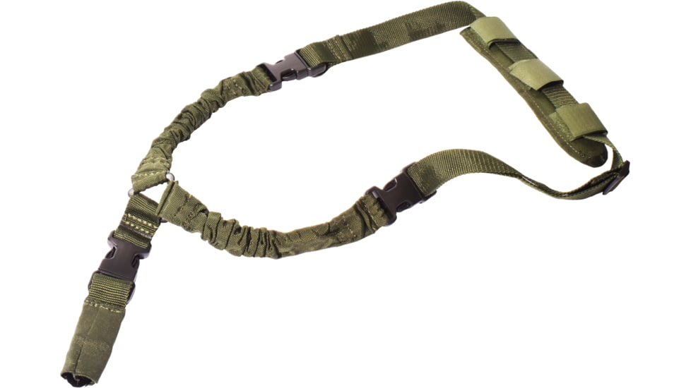 RUKX Gear Tactical Single Point Bungee Sling, Green, ATICT1PSG
