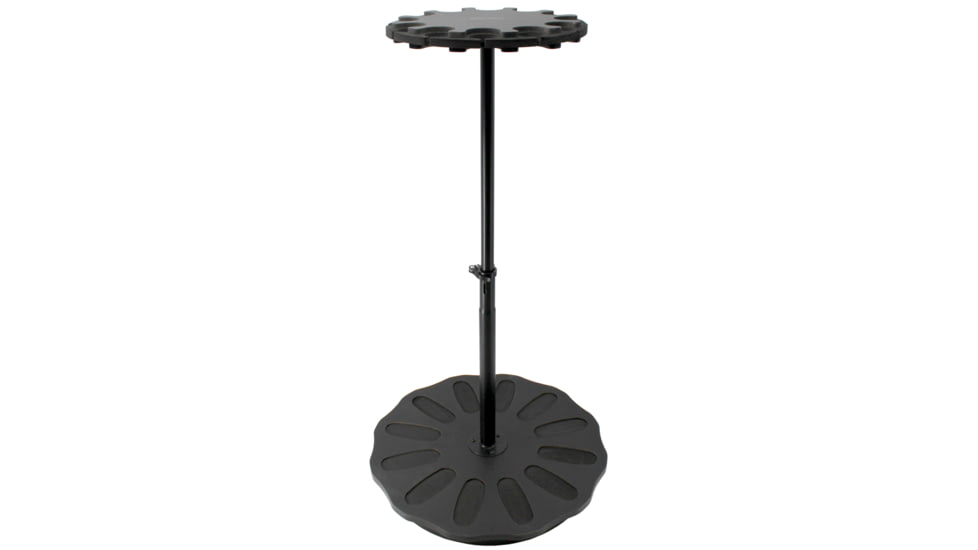 Rush Creek Creations 12-Gun Spinning Floor Rack with Adjustable Height, Black, 38-8020