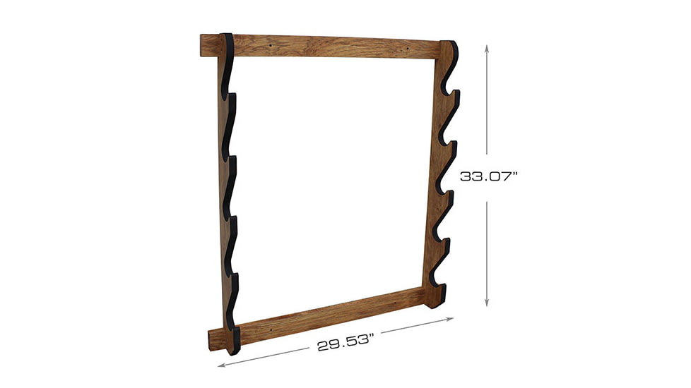 Rush Creek Creations 5 Gun Wall Rack, American Cherry, 38-4044