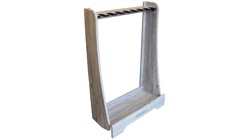 Rush Creek Creations 8 Gun Floor Rack, Barn Wood, 38-4058