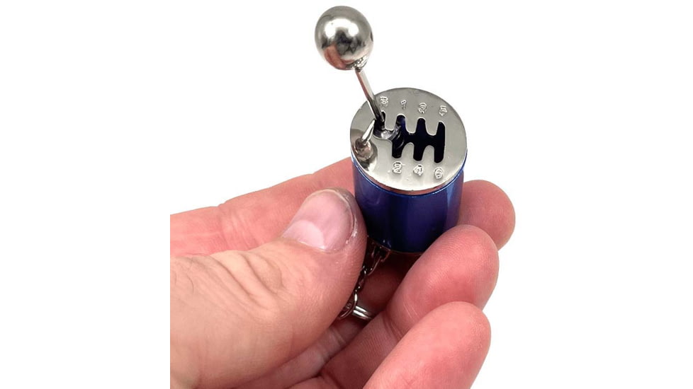 RW Minis 6 Speed Gear Shifter Replica Keychain, Blue, 05.0004.01