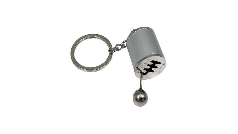 RW Minis 6 Speed Gear Shifter Replica Keychain, Silver, 05.0003.01