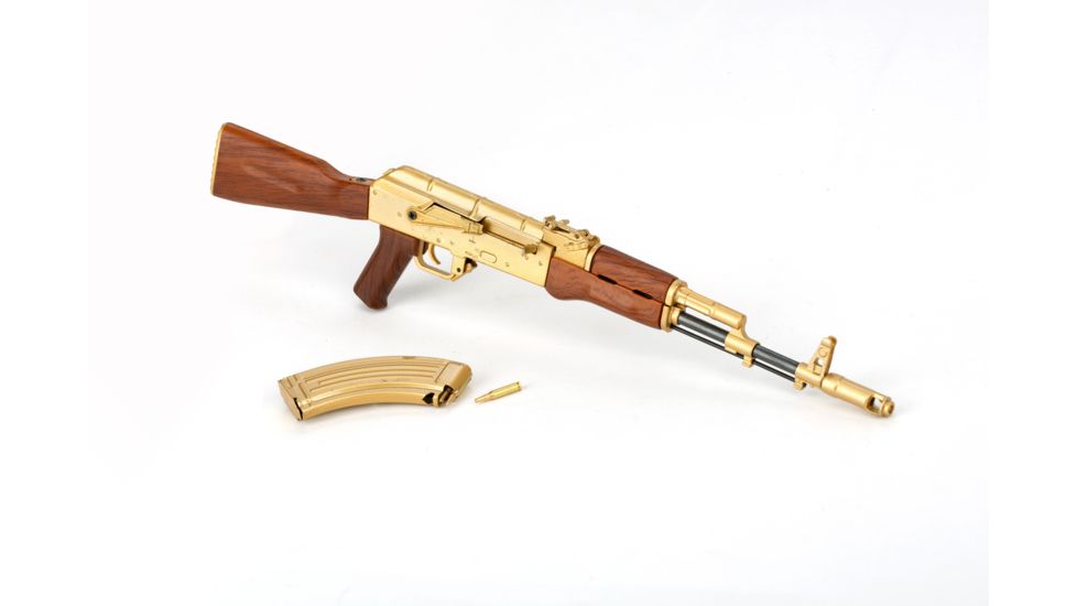 RW Minis AK-47, Replica 1/3 scale, non-firing model, Gold, RWGLDAK47