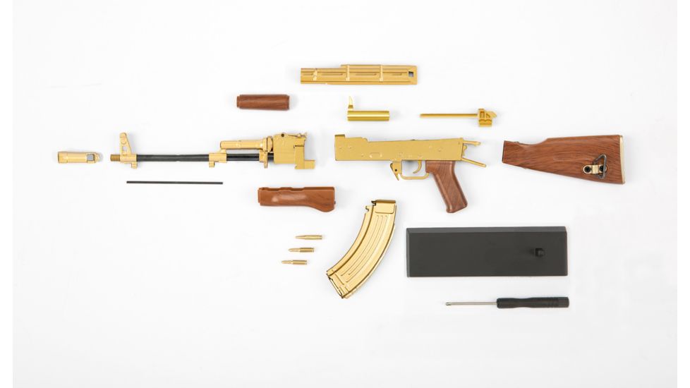 RW Minis AK-47, Replica 1/3 scale, non-firing model, Gold, RWGLDAK47