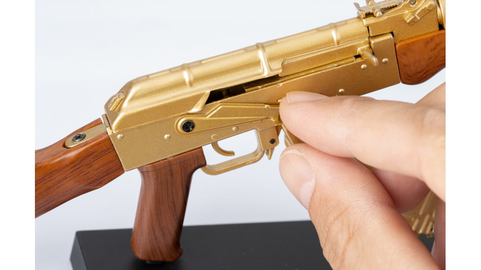 RW Minis AK-47, Replica 1/3 scale, non-firing model, Gold, RWGLDAK47