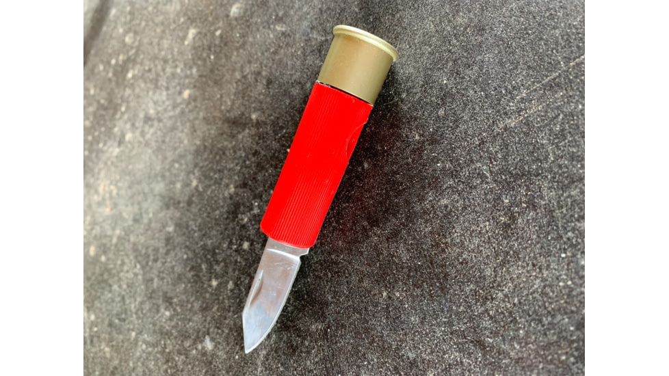 RW Minis Folding Knife - 16 Gauge, Stainless Steel blade, Red, 16GARD