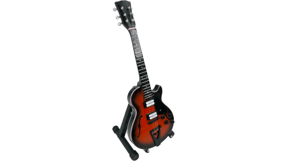 RW Minis Six String Semi Hollow Guitar Scale Replica, Brown, 02.0002.00