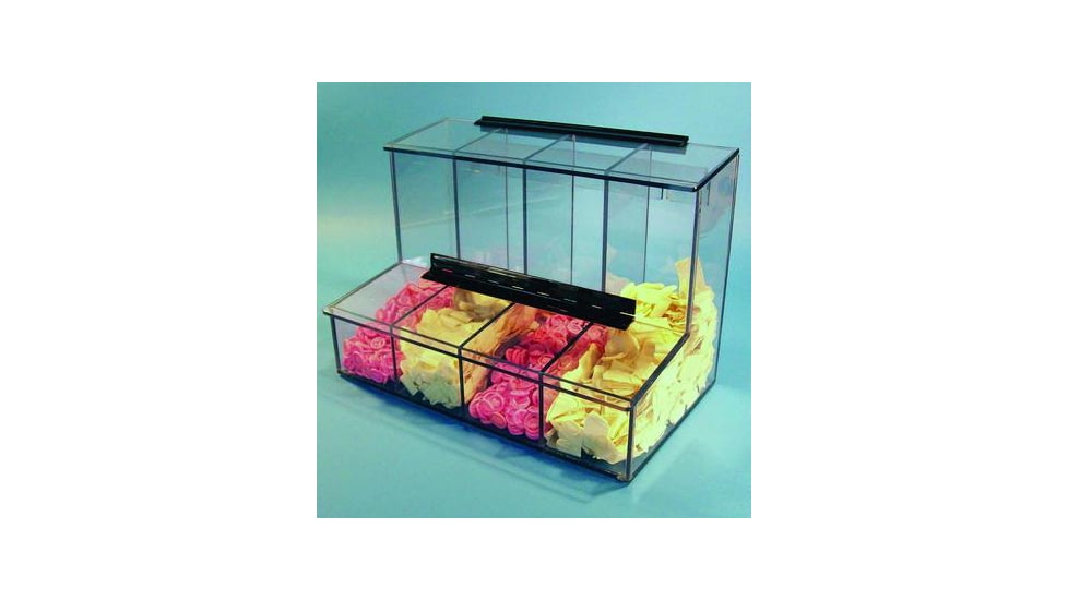 S-Curve Technologies Dispenser 4-compartment Petg FCD-01 PETG, Unit EA