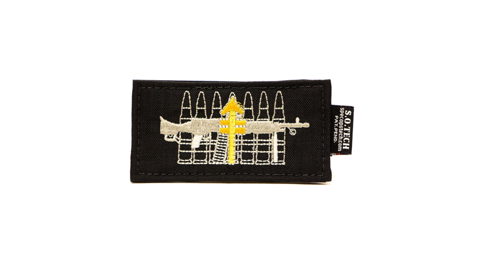 S.O.Tech Black Symbology Patch, Heavy Machine Gunner SYPCH-HMG-BLK