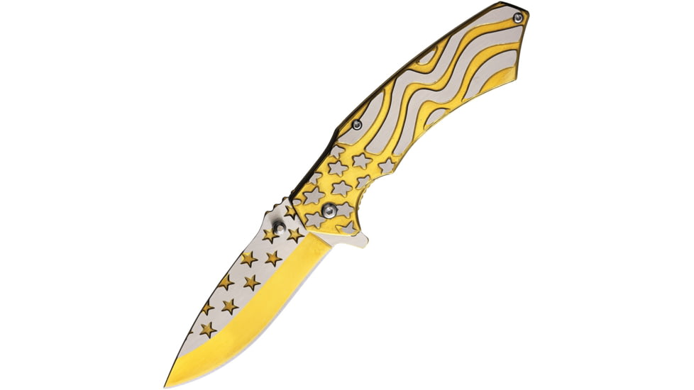 S-TEC Flag Linerlock A/O Gold