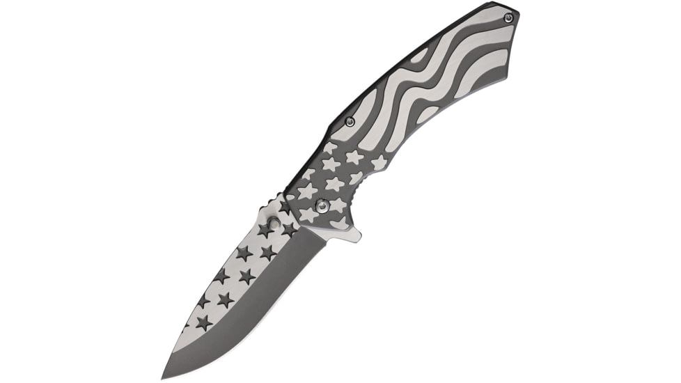 S-TEC Flag Linerlock A/O Gray