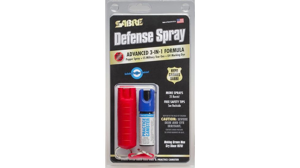 Sabre .54 oz Hard Case &amp; Inert Training Unit, Red STUHC-14-RD