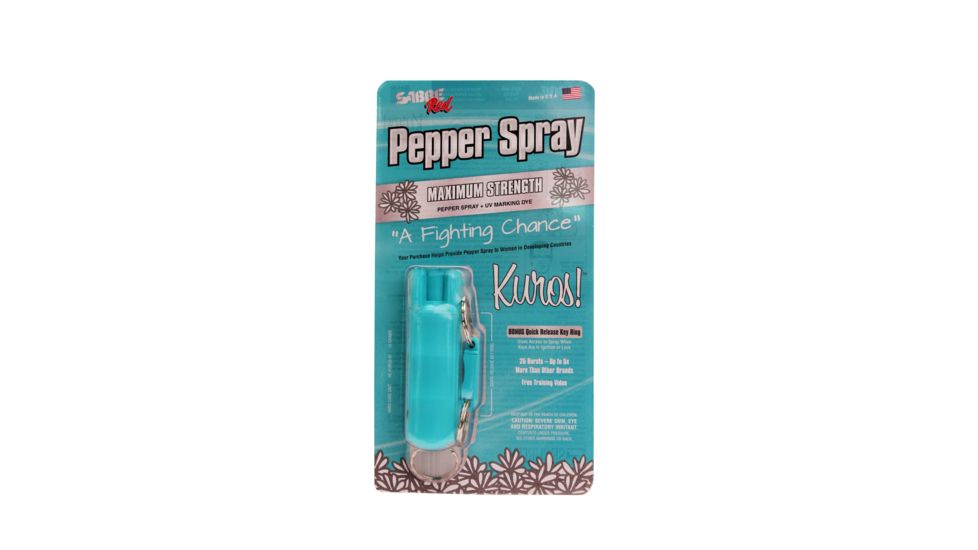 Sabre Pepper Spray, Sabre Kuros, Teal, SABHC-KUROS-01