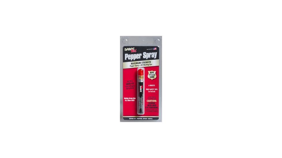 Sabre Red Tactical OC Refill, BLACK SRTBR-01