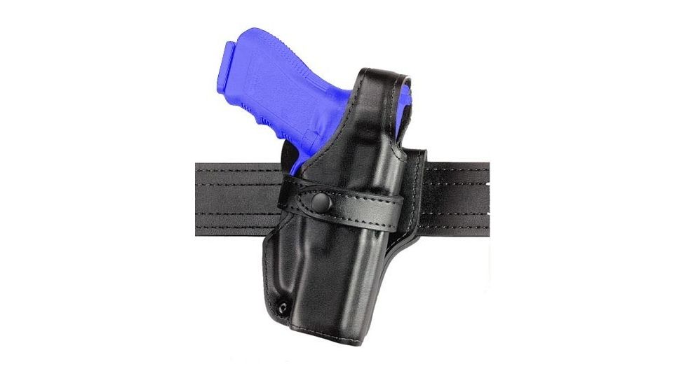 Safariland 070 Duty Holster, SSIII Mid-Ride, Level III Retention - Hi Gloss Black, Left Hand 070-73-92