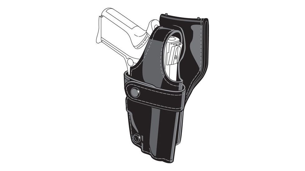 Safariland 0705 Duty Holster, SSIII Low-Ride, Level III Retention - Basket Black, Left Hand 0705-79-182