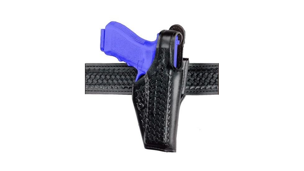 Safariland 200 ''Top Gun'' Mid-Ride, Level I Retention Holster - Plain Black, Left Hand 200-93-162