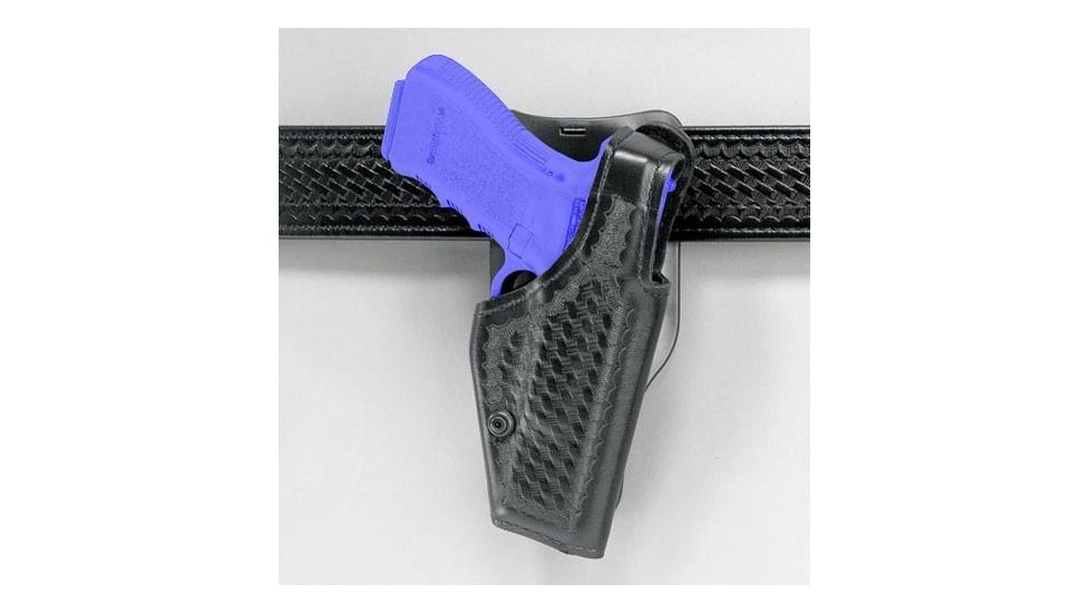 Safariland 2005 ''Top Gun'' Low-Ride, Level I Retention Holster - Hi Gloss Black, Right Hand 2005-74-91