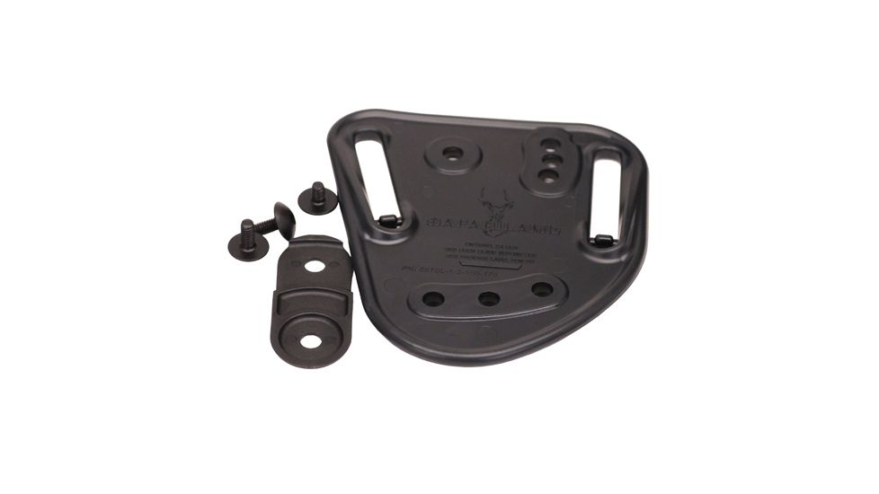Safariland 5198 Open Top Paddle &amp; Belt Slide Holster w/Detent, Colt Government, STX Plain Black, Right Hand, 5198-53-411