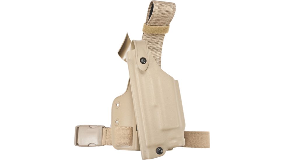 Safariland 6004 SLS Tactical Holster, Left Hand, STX FDE Brown Leg Shroud Single Strap, Springfield XD 9mm