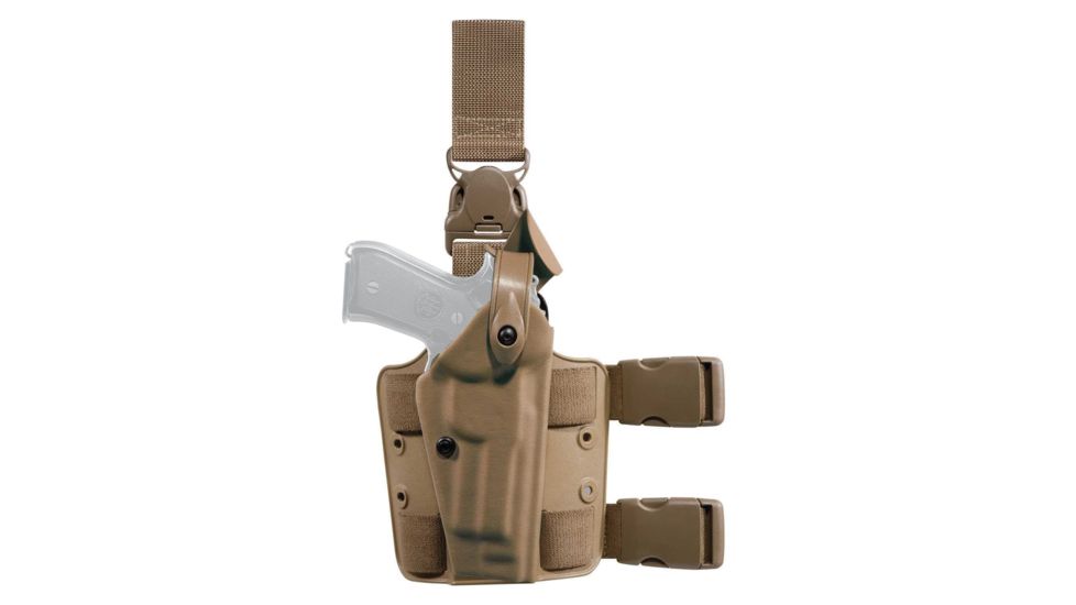 Safariland 6005 SLS Tactical Holster w/Quick Release, Sig Sauer220/226, Coyote Brown, Left Hand, No Rails, 6005-77-762