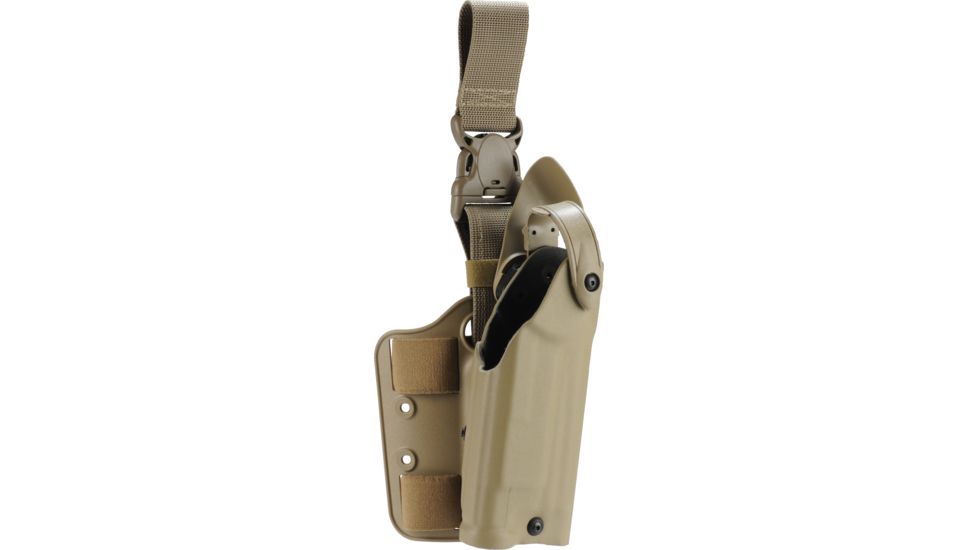Safariland 6005 SLS Tactical Holster w/Quick Release, H&amp;K .45 Cocked &amp; Locked w/SF X200/X300 4.53in., STX Flat Dark Earth, Right Hand, 6005-3930-551