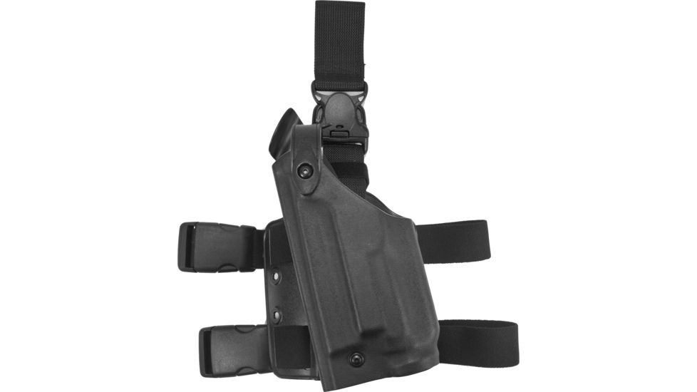 Safariland 6005 SLS Tactical Holster w/ Quick Release Leg Harness - STX Tactical Black, Left Hand 6005-260-122