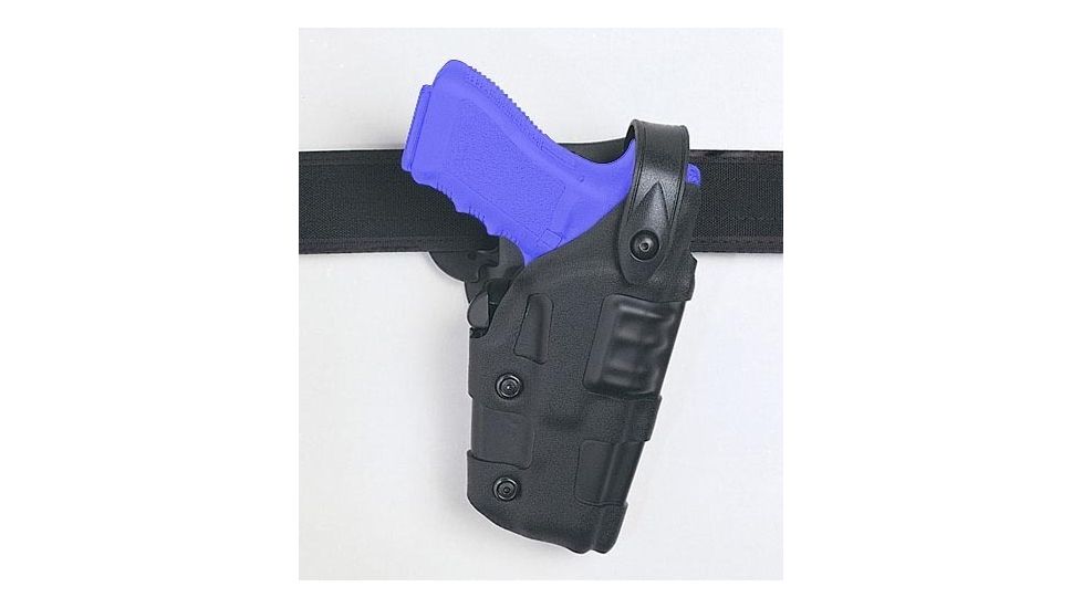 Safariland 6070 Raptor Level III, Mid-Ride UBL Holster - Plain Black, Left Hand 6070-71-62