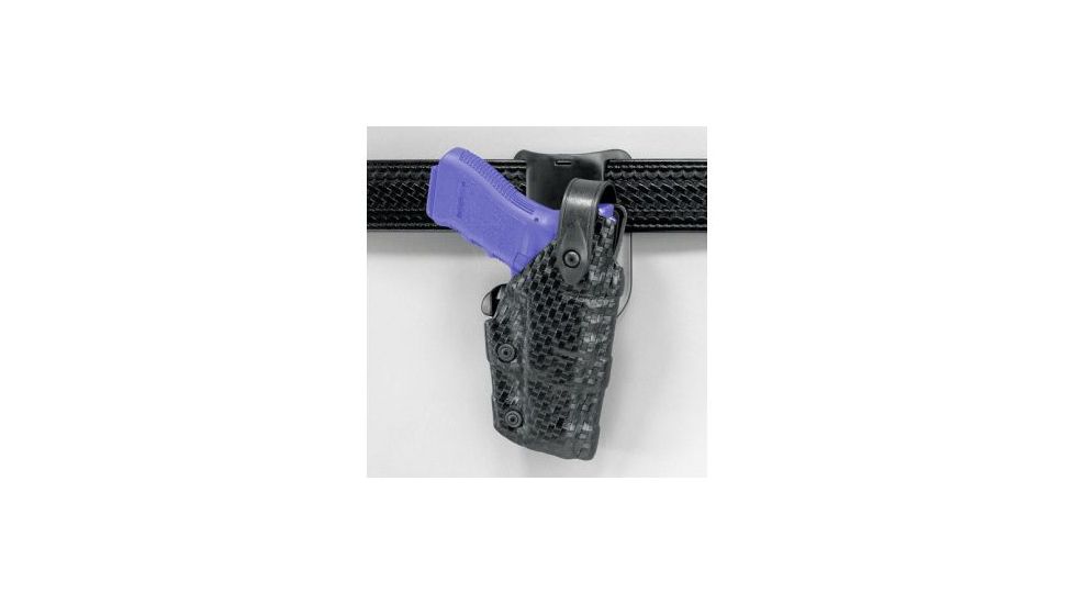 Safariland 6075 Raptor Level IV, Low-Ride UBL Holster - STX Plain Black, Right Hand 6075-383-411