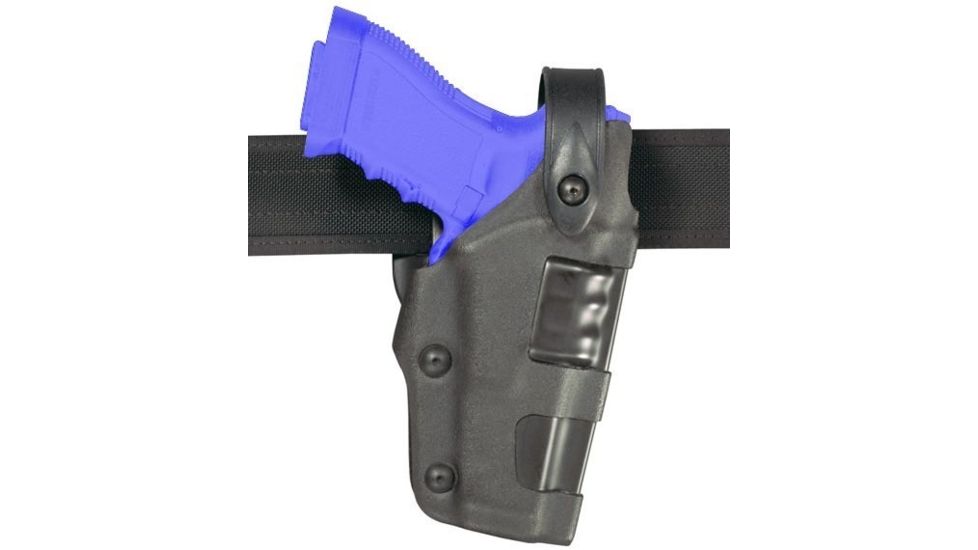 Safariland 6270 Raptor Level II Plus, Mid-Ride UBL Holster - Hi Gloss Black, Left Hand 6270-373-92