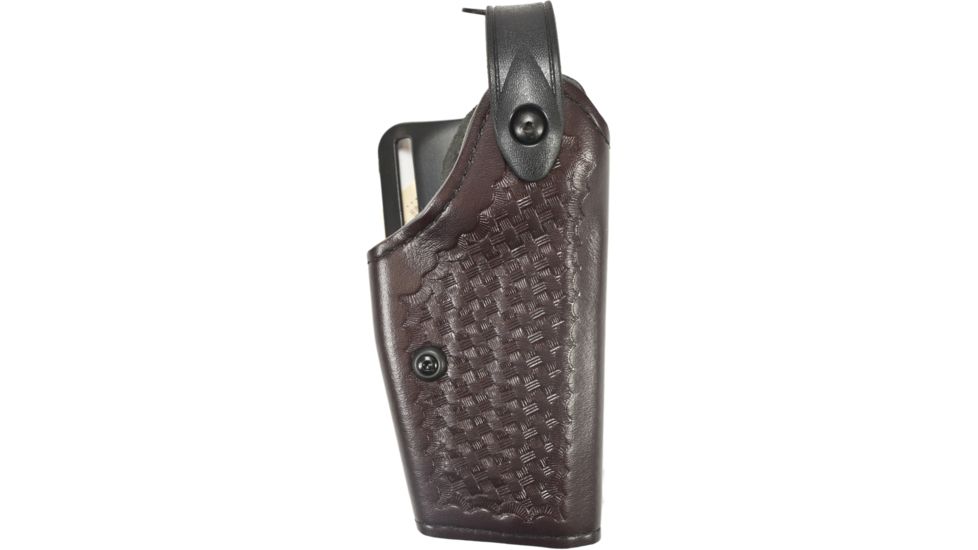 Safariland Model 6280 SLS Mid-Ride Level-II Duty Holster, Glock 19/23/32, Right Hand, Cordovan Basket Weave, 6280-283-071