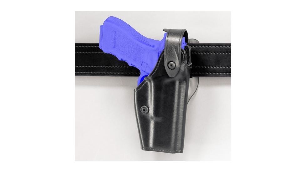 Safariland 6280 Level II Retention, Mid-Ride Holster - Plain Black, Right Hand 6280-39-61
