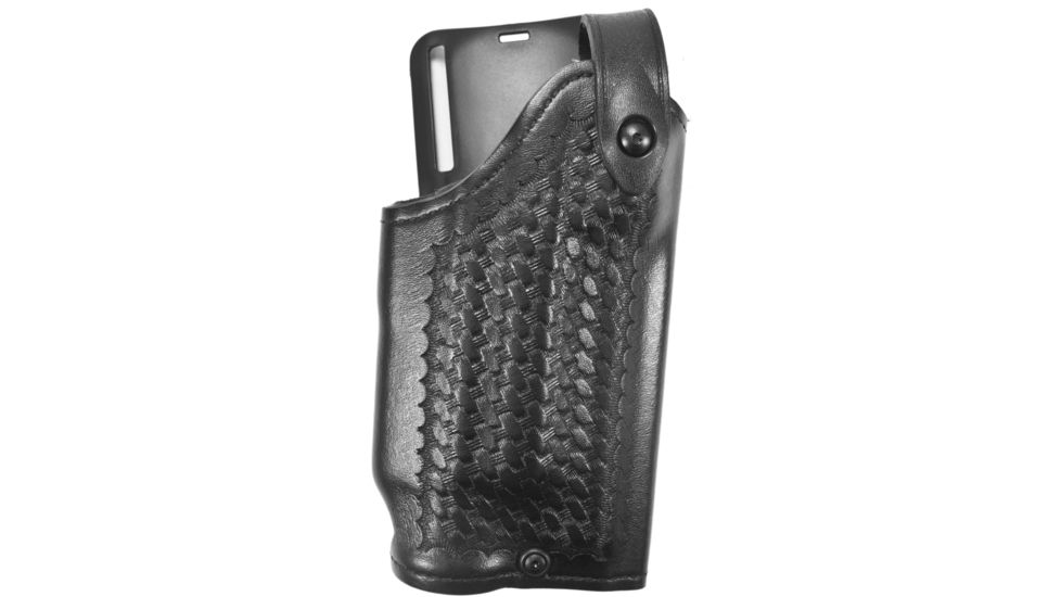 Safariland 6286 SLS Low Ride Level II Retention Duty Holster w/ Basketweave &amp; Hi Gloss Finish, SIG Sauer P320 9, Streamlight TLR-1, Right, Basket Weave, Black, 1203561