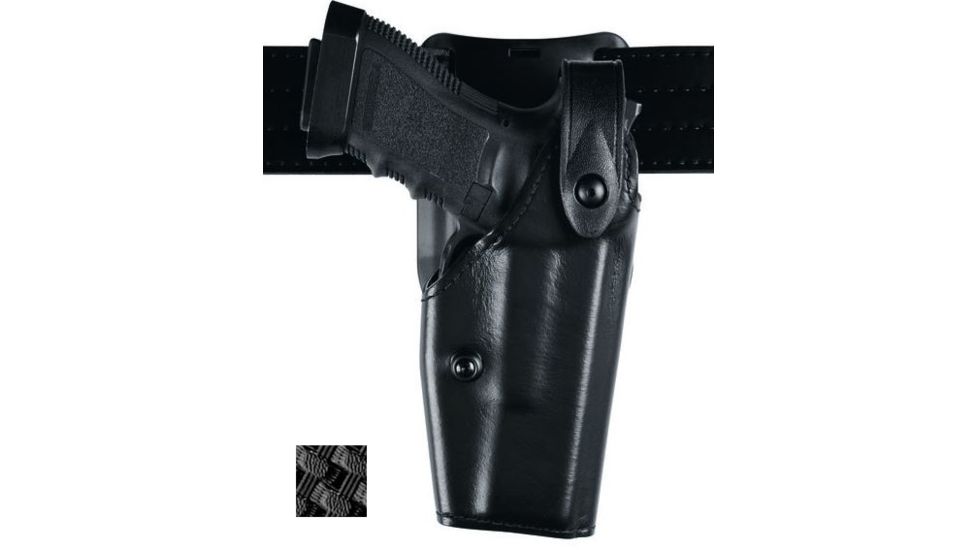 Safariland 6285 SLS LVL II  Low-Ride Holster, SIG Sauer P229, Right, Basketweave, Black, 6285-74-81