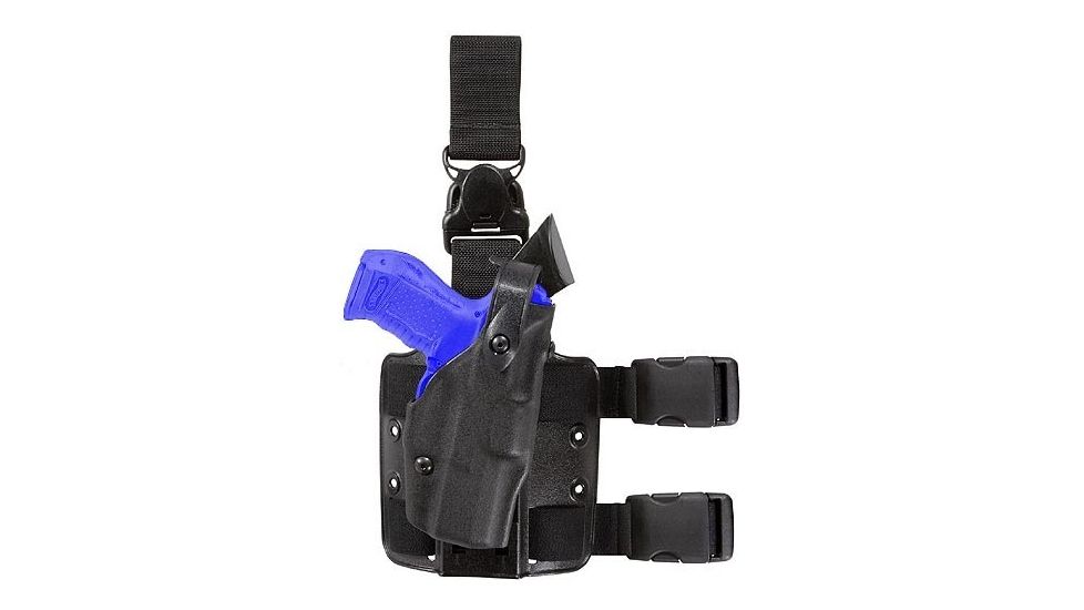 Safariland 6305 ALS Tactical Holster w/ Quick Release Leg Harness - STX TAC Black, Left Hand 6305-77-132