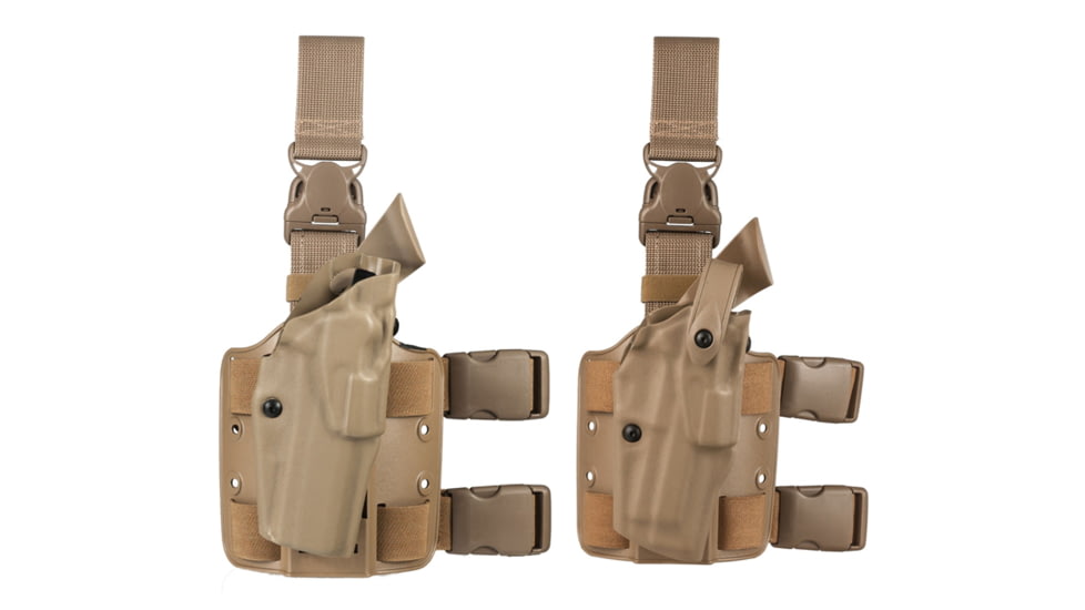 Safariland 6355 ALS Tactical Thigh Holster - STX FDE Brown, Left Hand 6355-73-552, Brown, Flat Dark Earth