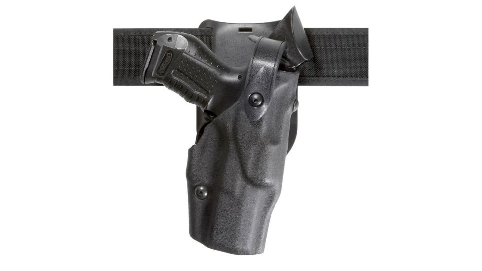Safariland 6365 ALS/SLS Low-Ride 1.5in. Drop, LVL3 Retention, S&amp;W M&amp;P 9L 5in. W/O Thumb Safety W/ Sf X200/X300, STX Tactical, Black, RH 6365-8192-131