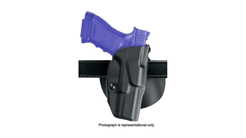 Safariland ALS Paddle Holster, Right Hand, STX Plain Black 1.75in. Belt Slots 6378-7742-411-175