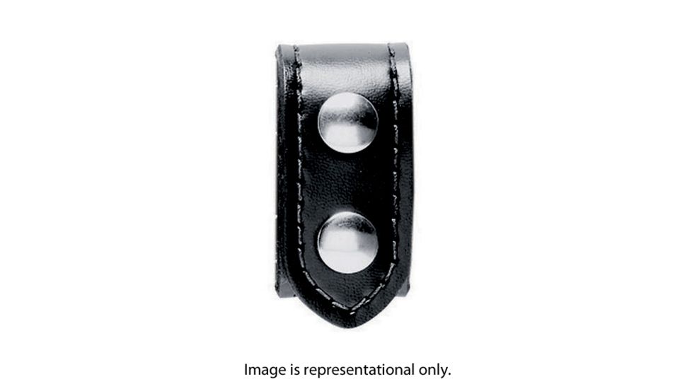 Safariland 655 Belt Keeper Heavy Duty,Plain Black w/Black Plastic Snap 655-2PBL