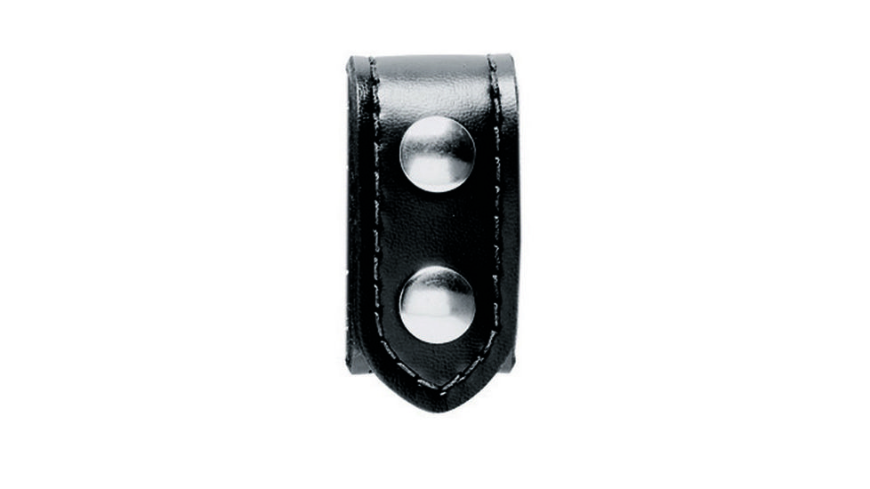 Safariland 655 Belt Keeper Heavy Duty, Basket Weave Black W/ Black Plastic Snap 655-4PBL