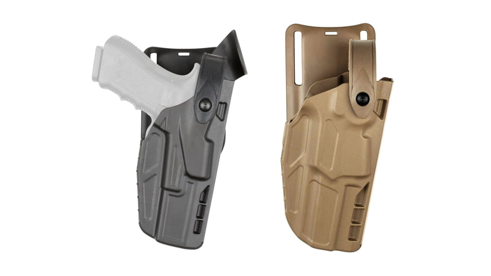 Safariland 7362 7TS ALS/SLS Hi-Ride UBL, Level III Retention Duty Holster, Black, Flat Dark Earth, Plain Black