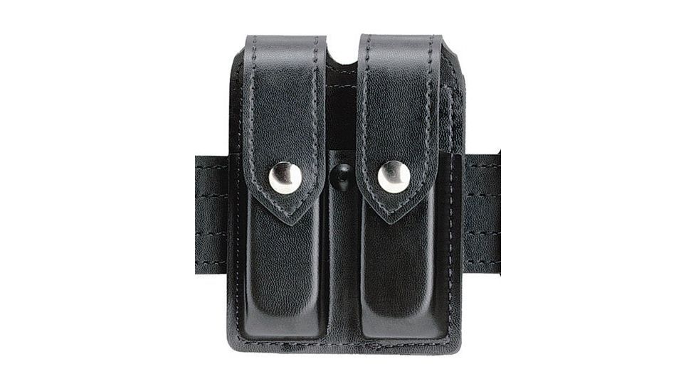 Safariland 77 Double Handgun Magazine Pouch - Basket Black, Ambidextrous 77-76-4HS