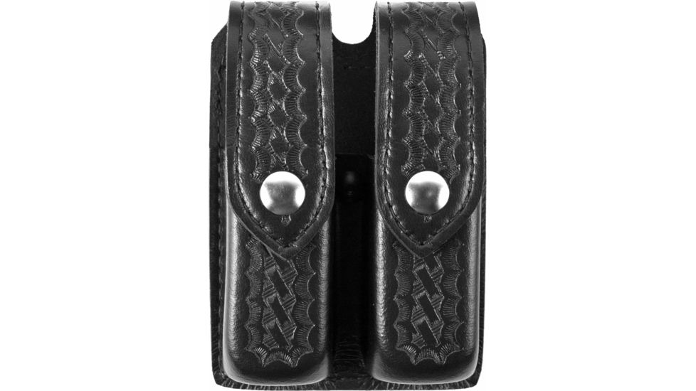 Safariland 77 Double Handgun Magazine Pouch - Basket Black, Ambidextrous - Fits Glock 20/21 &amp; Similar